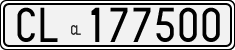 License plate of Italy, Cars (1927 year series)