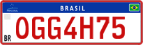 License plate of Brazil, Commercial vehicles (Mercosul)