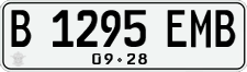 License plate of Indonesia, Regular plates
