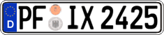 German license plate, Regular plates