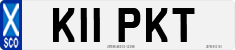 License plate of the United Kingdom, 1983 year system