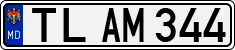License plate of Moldova, Cars (1992)
