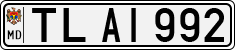License plate of Moldova, Cars (1992)
