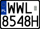 License plates of Poland, Regular car plates