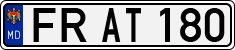 License plate of Moldova, Cars (1992)