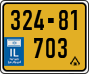 License plate of Israel, Regular plates