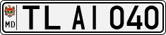 License plate of Moldova, Cars (1992)