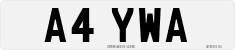 License plate of the United Kingdom, 1983 year system