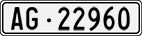 License plate of Switzerland, Cars