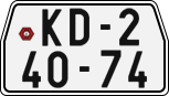 License plate of the Czech Republic, Motorcycles (1960)