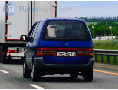 о023не193, Nissan Vanette Serena