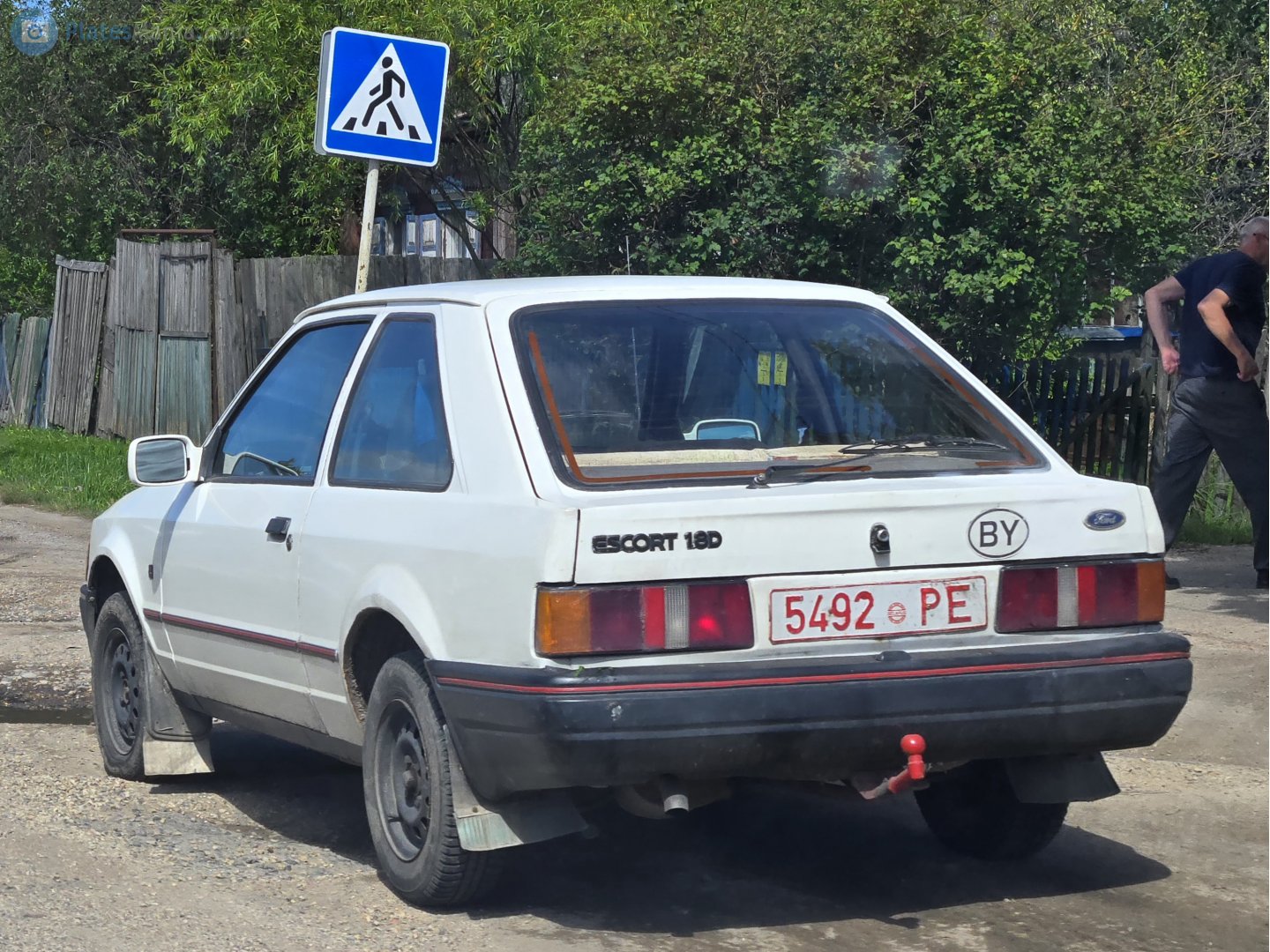 5492 PE, Ford Escort 4th gen 3-door Hatch (ABF; Global-market), 1986–1992 (–1995 for LATAM-market)