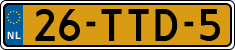 License plate of the Netherlands, Cars