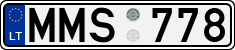 License plate of Lithuania, Cars