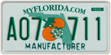 Florida, Manufacturer (A12 345)