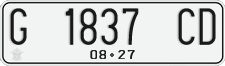 License plate of Indonesia, Regular plates