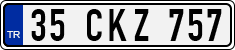 License plate of Turkey, Regular plates