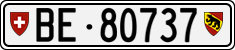 License plate of Switzerland, Cars