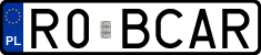License plates of Poland, Vanity Plates