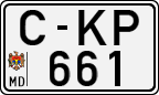 License plate of Moldova, Cars (1992)