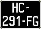 French license plate, SIV (oldtimers)
