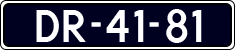 License plate of the Netherlands, Imported oldtimers (cars)