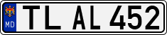 License plate of Moldova, Cars (1992)