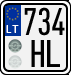 License plate of Lithuania, Motorcycles