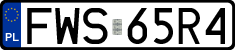 License plates of Poland, Regular car plates