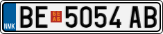 License plate of North Macedonia, Regular plates (2012)