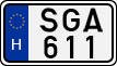 license plates of Hungary, Cars (1990)