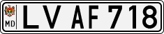 License plate of Moldova, Cars (1992)