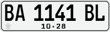 License plate of Indonesia, Regular plates