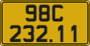 License plate of Vietnam, Commercial vehicles