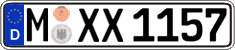German license plate, Regular plates
