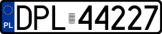 License plates of Poland, Regular car plates