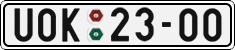 License plate of the Czech Republic, Cars (1960)