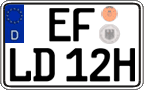German license plate, Plates for oldtimers (type 