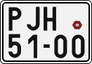 License plate of the Czech Republic, Motorcycles (1960)