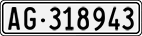 License plate of Switzerland, Cars