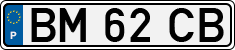 License plate of Portugal, Regular plates