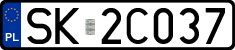 License plates of Poland, Regular car plates
