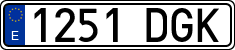 License plates of Spain, Ordinary (2000)