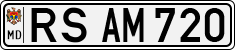 License plate of Moldova, Cars (1992)