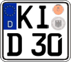 German license plate, Regular plates