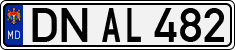 License plate of Moldova, Cars (1992)