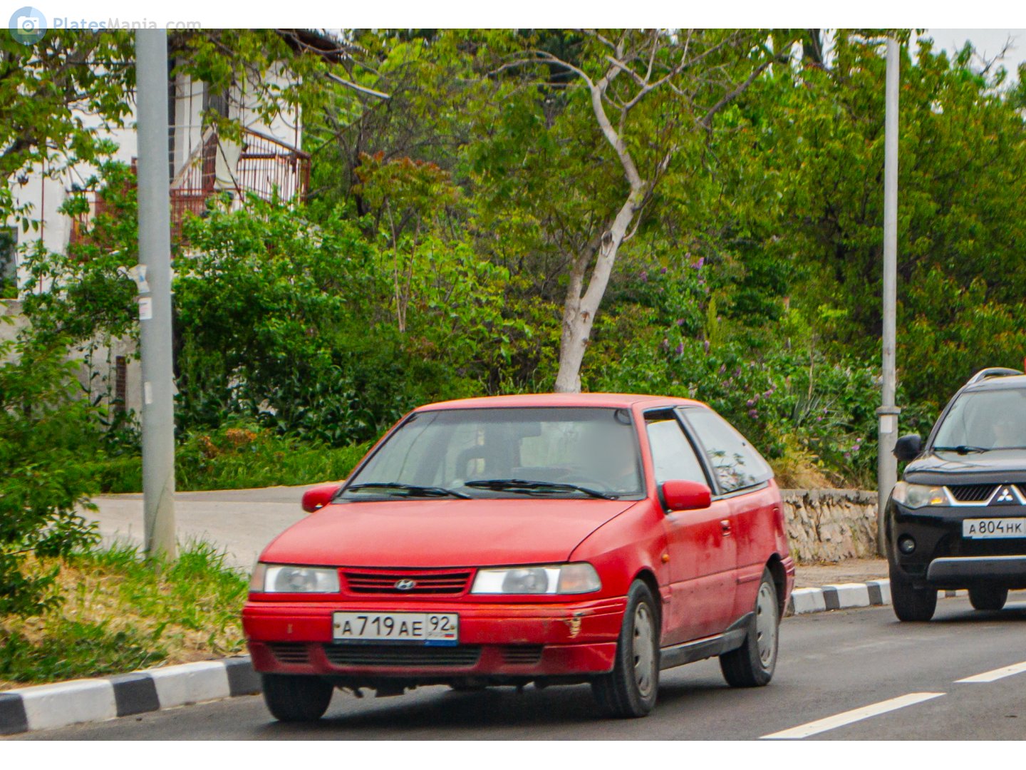 а 719 ае 92, Hyundai Pony 4th gen 3-door Hatch (X2; EU-market), facelift, 1991–1994