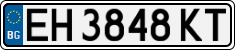 License plate of Bulgaria, Cars