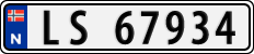 License plate of Norway, Cars