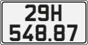 License plate of Vietnam, Cars